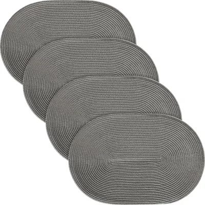 Produktbild von Erwin Müller Tischset Amadora" 4er-Pack grau oval 30x45 cm"