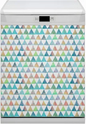 Produktbild von Magnet für Spülmaschine Abwaschbar 60x70 cm Magnet für Spülmaschine Magnetmatte Nachbildung - Dreiecke geometrisch
