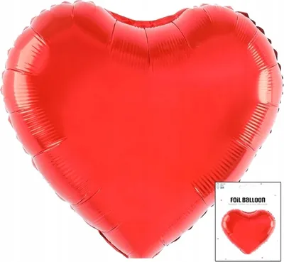 Zdjęcie produktu dla Balon Foliowy Serce Czerwone Dekoracja Urodzinowa Na Przyjęcie 3D