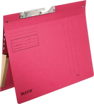 Zdjęcie produktu dla Segregator LEITZ z kieszenią na dokumenty, A4, czerwony