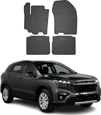 Produktbild von OMAC Gummi Fußmatten für Suzuki SX4 S-Cross 2018-2025 Automatten Schwarz 4x