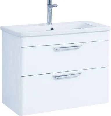 Produktbild von Badmöbel 60cm Unterschrank aus Keramik Efe Badmöbel mit Soft Close Schubladen aus MDF