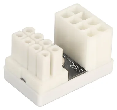 Image de Adaptateur d'alimentation PCIe à 8 broches pour GPU avec coude à 180 degrés, type STD8B, carte d'alimentation pour carte graphique de bureau