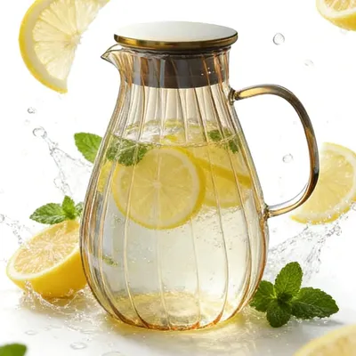 Immagine prodotto di Caraffa in vetro borosilicato con coperchio
