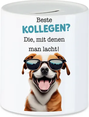 Produktbild von Beste Kollegen? Die mit denen man lacht Spardose Kollegin Rente Pension Geschenk