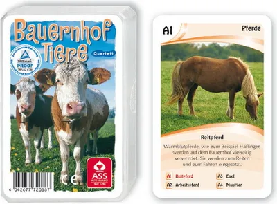 Produktbild von Quartett Bauernhof Tiere, 1Quartett
