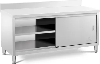 Obrázek produktu pro Expondo Royal Catering Nerezová pracovní skříň – ECO – 180 x 70 cm – 500 kg – horní okraj –