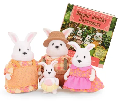 Produktbild von Li'l Woodzeez - Die Hoppingood Hasen - Tierfiguren - Spielzeug Hase - Sammelfiguren - Figurenspielset für Kinder - 3 Jahre +