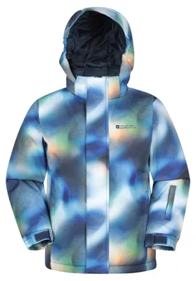 Produktbild von Mountain Warehouse Kinder Skijacke Mogal mit Fleece-Futter MW5463 (116) (Dunkelblau)