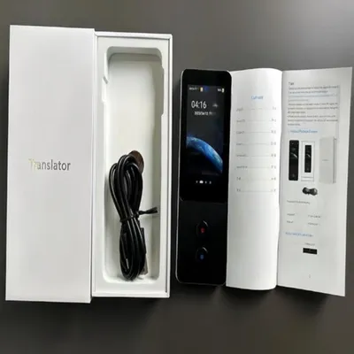 Image de Traducteur AI Multilingue - Scanner de dictionnaire et traducteur vocal - 134 langues - Noir