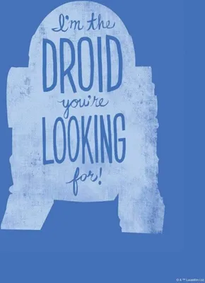 Produktbild von Star Wars Kunst Poster Silhouette R2D2 Zitate - 30 x 40 cm