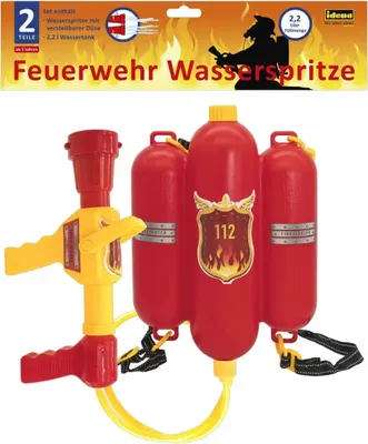 Image de Lance à eau Idena pour pompiers avec buse réglable et réservoir d'eau 40 cm