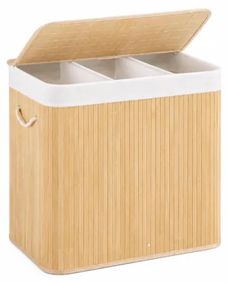 Productafbeelding van Bamboe Wasmand met Deksel en Compartimenten