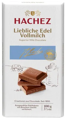 Immagine prodotto di Hachez Sweet Noble Milk Bar Cioccolato al latte delicato 100g