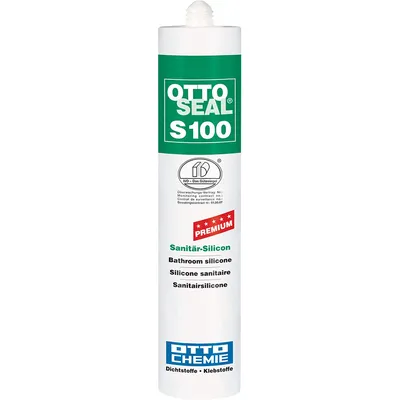 Zdjęcie produktu dla Ottoseal Premium Silikon sanitarny S 100 Kolor C 00 przezroczysty 300ml