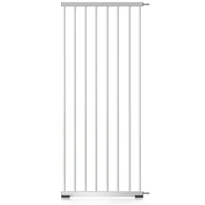 Produktbild von Verbreiterung für Bomi Treppenschutzgitter ohne Bohren, 50 cm, Metall Weiß, Kinderschutzgitter Erweiterung für Merle Flatstep, sicher & stabil