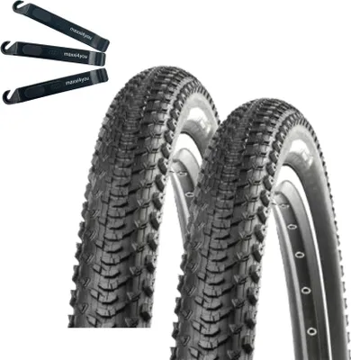 Image de 2 x Kenda K-1104 27,5" pneus vélo noir 52-584 (27,5 x 2.10) y compris démonte-pneus maxxi4you