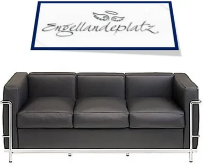 Produktbild von Wandtattoo Spruch sofa und Engel Landeplatz
