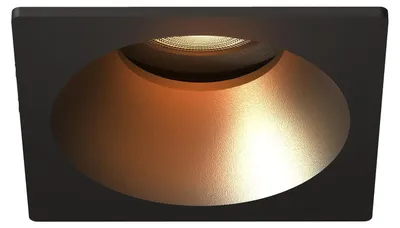 Produktbild von Ledvion LED Einbaustrahler Quadratisch Schwarz dimmbar 3W Warmweiss