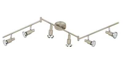Produktbild von BRILONER Gelenkbogen 6flg. GU10 LED matt-nickel