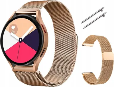 Immagine prodotto di Bracciale in acciaio inossidabile per Samsung Galaxy Watch Pro Active 2 20 mm - oro rosa