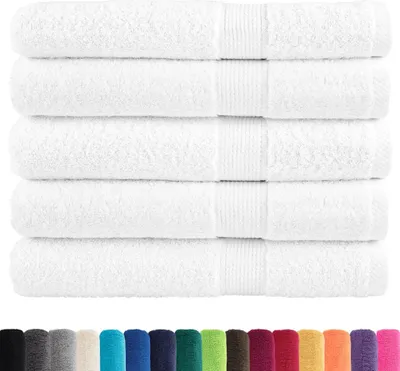 Produktbild von vidaXL Premium Saunatücher SOLUND 50 Stk. Weiß 80x200 cm 600 g/m²