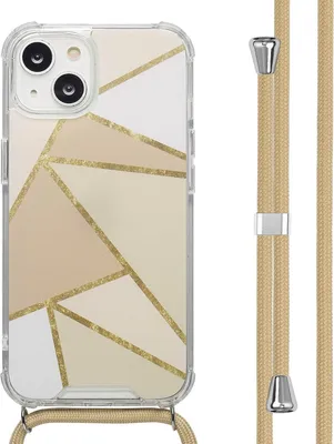 Zdjęcie produktu dla etui imoshion Design ze sznurkiem do Apple iPhone 14 - Beżowa grafika