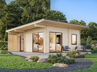 Produktbild von Palmako Ferienhaus Cecilia 27,2 m² Slide Plus - 70 mm