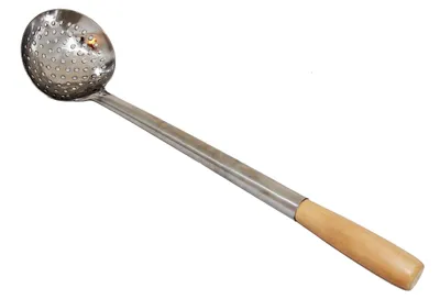 Schaumkelle tief 49-50 cm, Ø 12,6 cm, Holzgriff