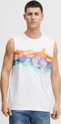 Produktbild von !Solid SDPedros Herren Tank Top mit Print und Rundhalsausschnitt Regular Fit