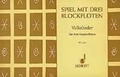 Produktbild von Spiel mit 3 Blockflöten - Volkslieder