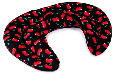 Produktbild von Nackenhörnchen mit Stehkragen cherry-black Rapssamenkissen - Nackenkissen Wärmekissen - Ein sehr wohliger Nackenwärmer