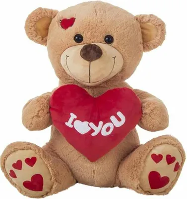 Obrázek produktu pro Plyšové zvíře I Love You medvěd 55 cm hnědý