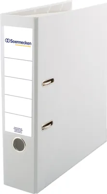 Produktbild von Soennecken Ordner 3333 DIN A4 80mm PP weiß