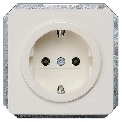 Productafbeelding van Siemens DELTA profil, Schuko-stopcontact - 5UB1403, 10/16A, 250V, titaniumwit