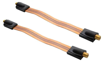 Produktbild von 2x PremiumX Fensterdurchführung Flachkabel Fenster und Türen Slim 26 cm vergoldet