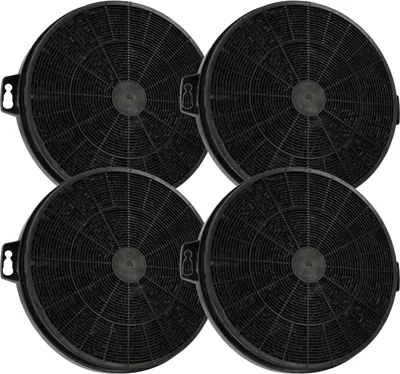 Produktbild von vhbw 4x Aktivkohlefilter kompatibel mit Cata Valto 700 XGWH, Valto 700 XGBK, Valto 600 XGWH, Valto 600 XGBK Dunstabzugshaube - 13,25 cm