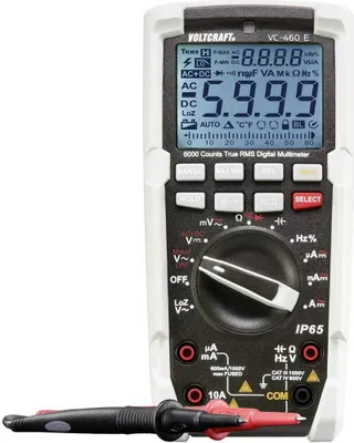 Produktbild von VOLTCRAFT VC-460 E Hand-Multimeter kalibriert (ISO) digital Strahlwassergeschützt (IP65) CAT III 1000 V, CAT IV 600 V A