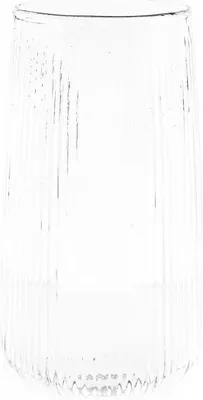 Produktbild von Mulex 12-Teilig Glas Set Stripe Riffel Longdrink-Glas, Glas, Hitzebeständig 500ml