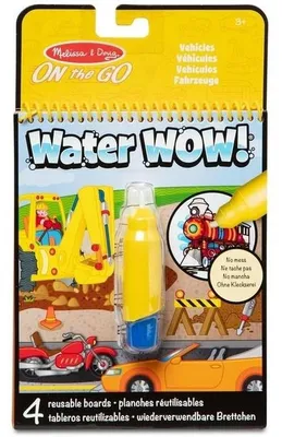 Produktbild von Melissa & Doug Water WOW Wassermalbuch Fahrzeuge