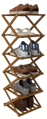 Produktbild von Schuhregal - Schuhschrank - Schuhaufbewahrung - Schuhhalter - Kleines Schuhregal - 6-stöckig, vertikal