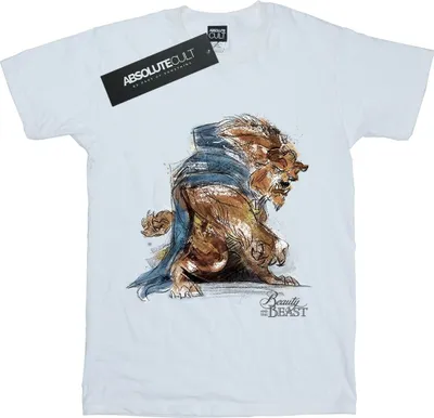 Produktbild von Disney - "Beauty And The Beast" T-Shirt für Damen BI16657 (3XL) (Weiß)