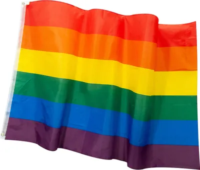 Produktbild von Regenbogen - LGBT - CSD Fahne 150x90cm 2 Ösen, Hissfahne, Flagge für Mast
