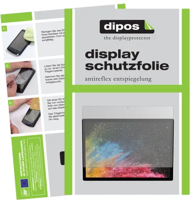 Produktbild von 2x Schutzfolie für Microsoft Surface Book 3 15 Zoll matt Displayschutzfolie Folie Display Schutz dipos