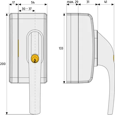 Produktbild von ABUS Fenster-Zusatzsicherung FO400N B AL0125