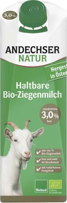 Produktbild von H-Ziegenvollmilch 3,0% Fett 1L 12er Pack