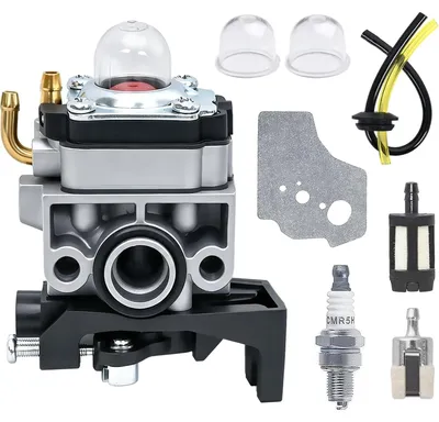 Produktbild von Vergaser Vergasereinheit Ersatzteilset - Honda GX25 GX35 - 8-teilig - Mit Dichtungen und Zündkerze - Für Motorsense UMK425E UMK435E