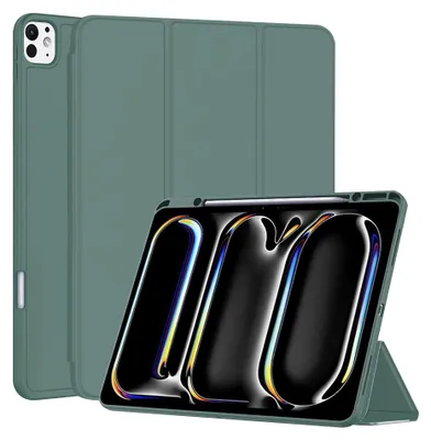 Obrázek produktu pro Techsuit Flex Trifold pouzdro na tablet s držákem na tužku pro Apple iPad Pro 13 2024 - Zelené