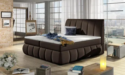 Obrázek produktu pro Manželská postel 180x200 ARVITO - hnědá