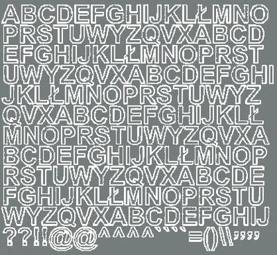 Immagine prodotto di Lettere adesive, 1,5 cm, grigio lucido
